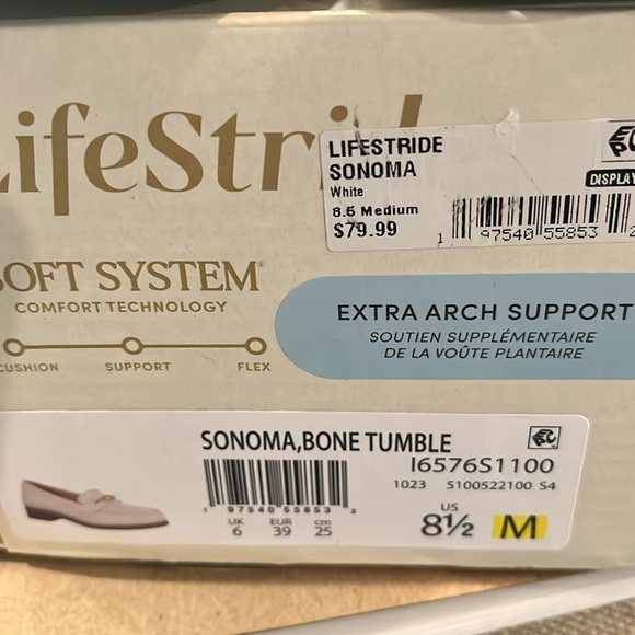 LifeStride Sonoma Bone Loafer/NIB/8.5M - Picture 10 of 12
